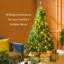 Sapin de Noël artificiel Douglas 6 pi avec branches réalistes, 250 lumières DEL blanc chaud et 1000 pointes