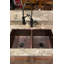 33" Hammered Copper 50/50 Double Basin Kitchen Sink