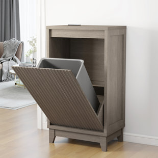 Armoire à poubelle inclinable 13 gallons avec désodorisant et ion négatif