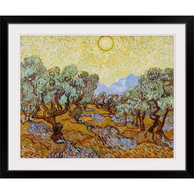 «Olive Trees, 1889» par Vincent Van Gogh - reproduction