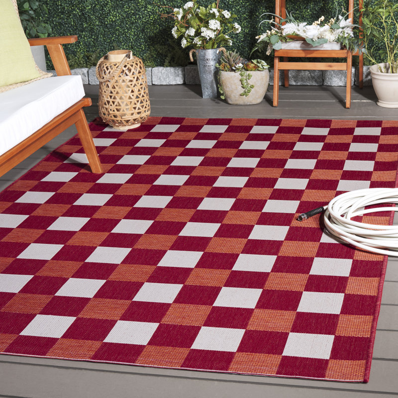 Tapis intérieur / extérieur Courtyard 6443, Rectangle 9 pi x 12 pi