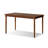 Nut-Brown Rectangular Solid Wood Dining Table-1221695925