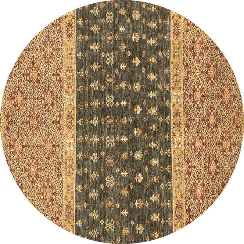 Oriental Indoor Rug, Round 3'