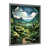 Impression argent sur toile encadrée