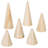 6 Piece Natural Wood Ring Holder