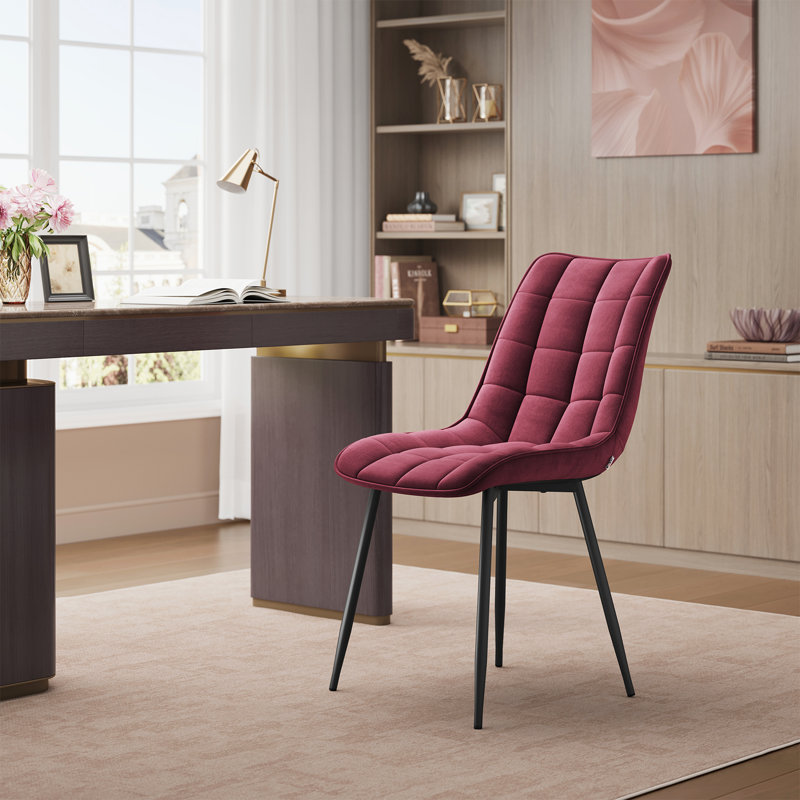 Chattooga Upholstered Dining Chair, Burgundy