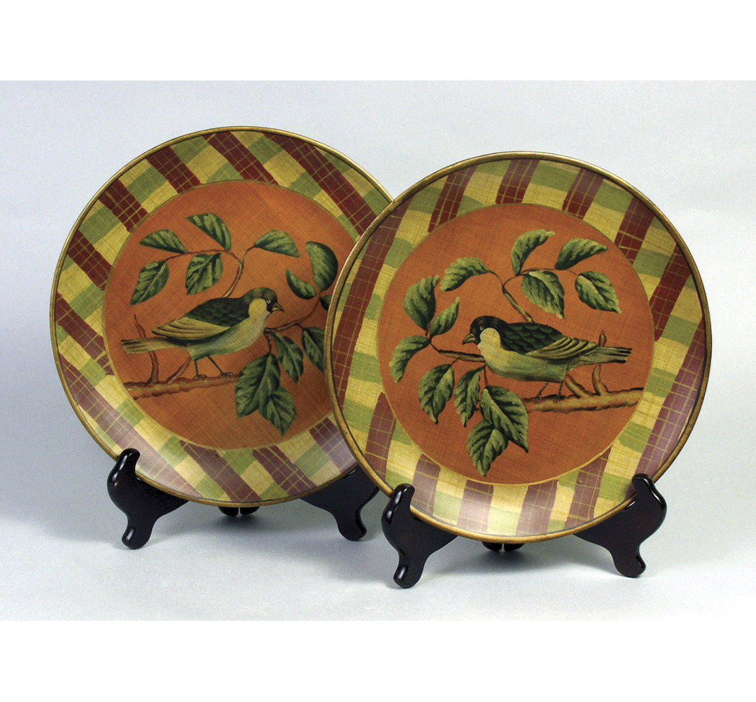 Bird Plate Set with Stands AA Importing