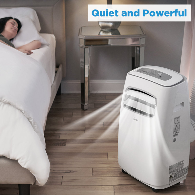 Midea White Portable 3-in-1 Smart Air Conditioner 12,000 BTU