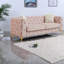 Canapés à compression, velours rose de 82,5 pouces, canapé Chesterfield moderne