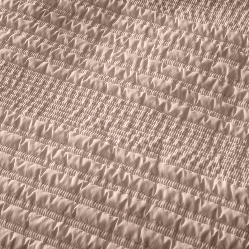 Lennon Stripe Seersucker Cushion Cover, Pink
