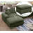 Upholstered 6-seater Chenille Modular Sofa With Oversized Movable Ottoman & Plush Cushions-464773183