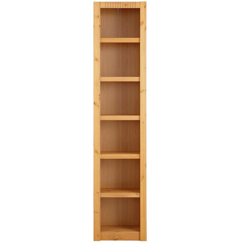 Elona 213cm H x 47cm W Solid Wood Standard Bookcase, Stain Wax