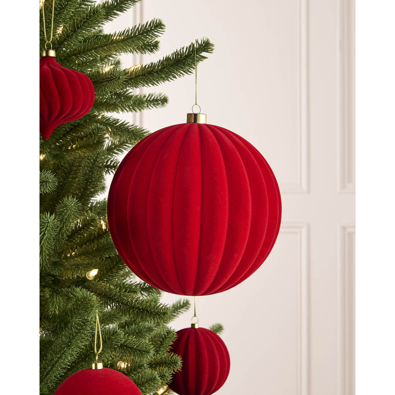 Polystyrene Shatterproof Bauble, 22.6 cm H x 20 cm W x 20 cm D, Red