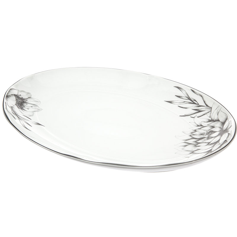 Ricci Argentieri Dahlia Porcelain Platter