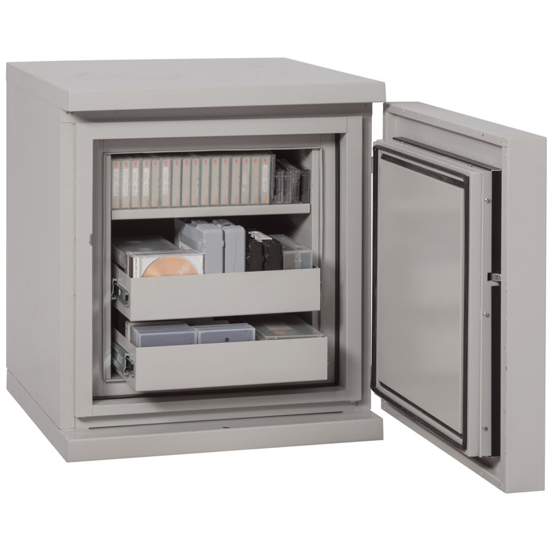 Fireproof 1-Hour Data Security Safe with Impact-Rated Key Lock, 28.6" x 25.5" x 26.6"