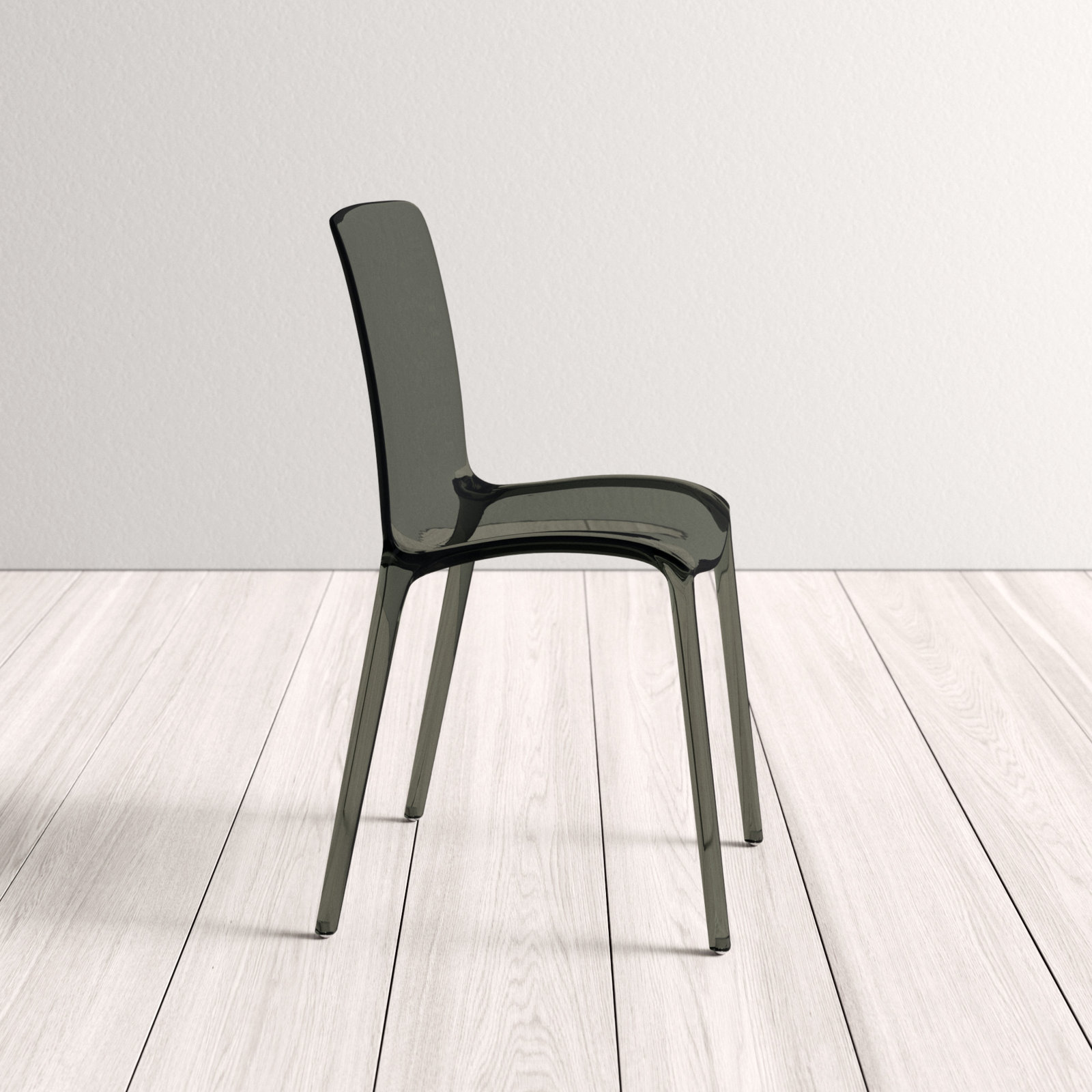 Lade Dining Chair, Transparent Black, Individual