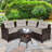 Slaveyka 4 - Person Patio Conversation Sets with Cushions