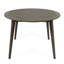 Table d'extérieur en bois gris, 118 x 118 cm, couleur pratique pour terrasse