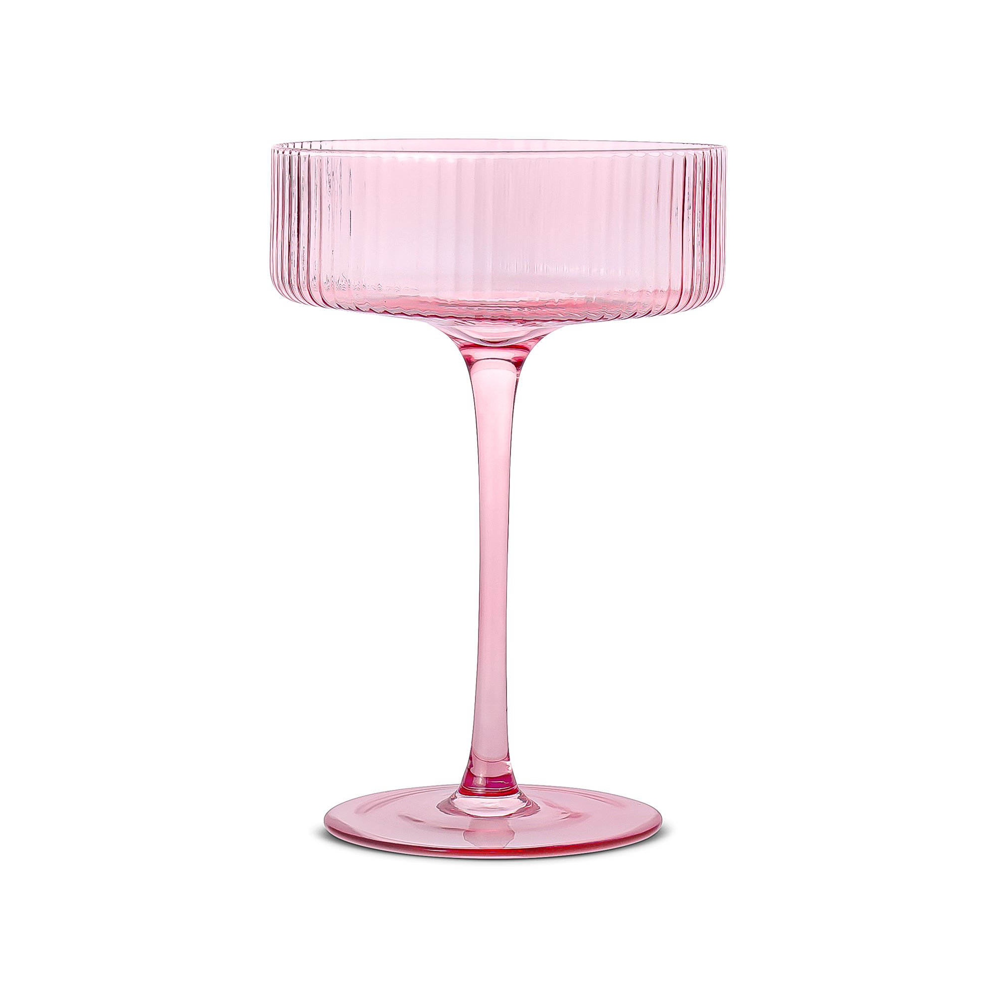 Harmon 10oz. Crystal Coupe Set, Pink