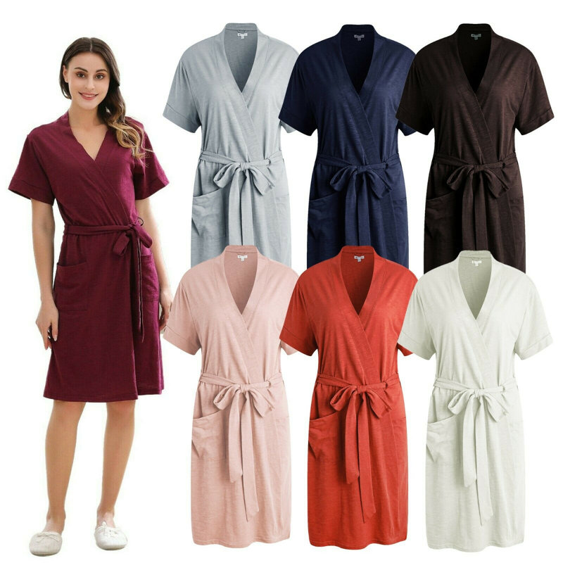 Peignoir en molleton pour fille / femme Rolanda, L