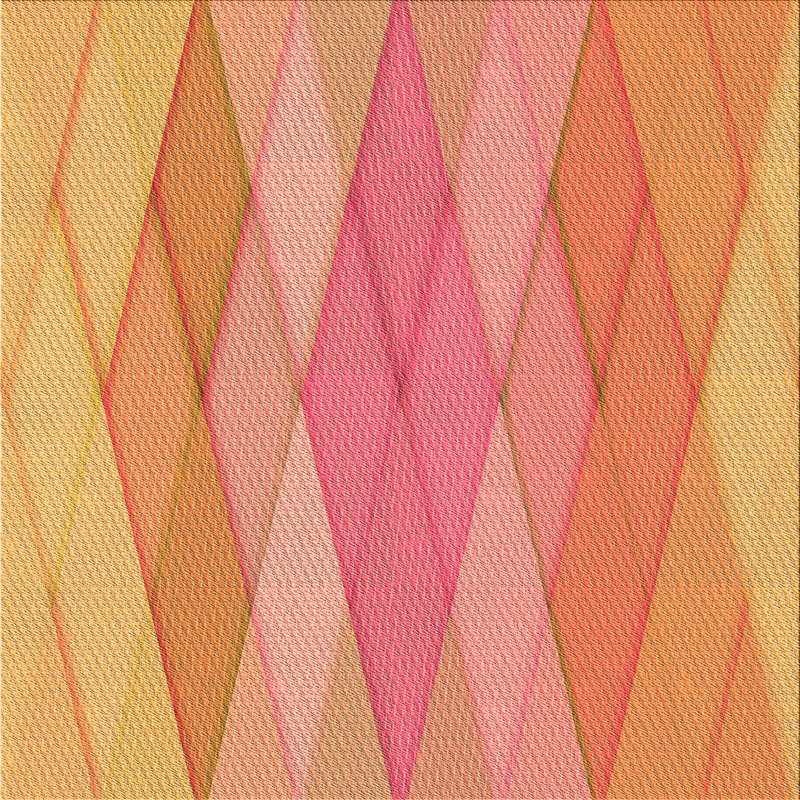 Geometric Indoor Rug, Square 6'