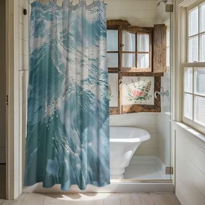 Coastal Crescendo - Premium Shower Curtain
