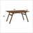 Walnut & Light Gray Finish 7Pcs Dining Room Set