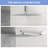 10" Square Rainfall Shower Head, Wall/Ceiling Mounted-118580217