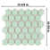 Hudson Due 2" X 2" Hex Porcelain Mosaic Floor and Wall Tile
