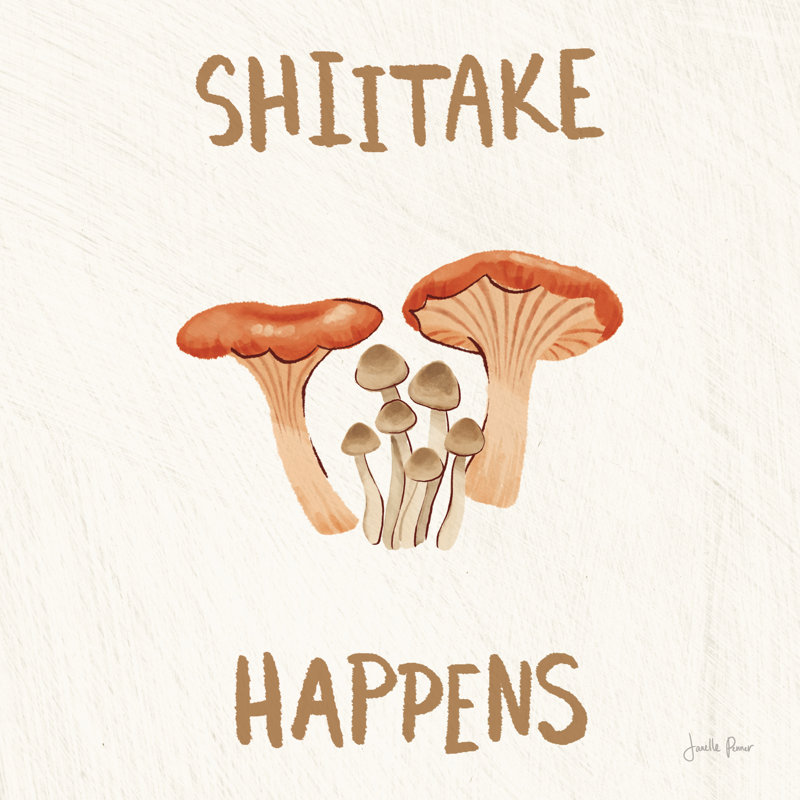 Mushroom Madness I by Janelle Penner - Wrapped Canvas Print, 46cm H x 30cm x 3.8cm D