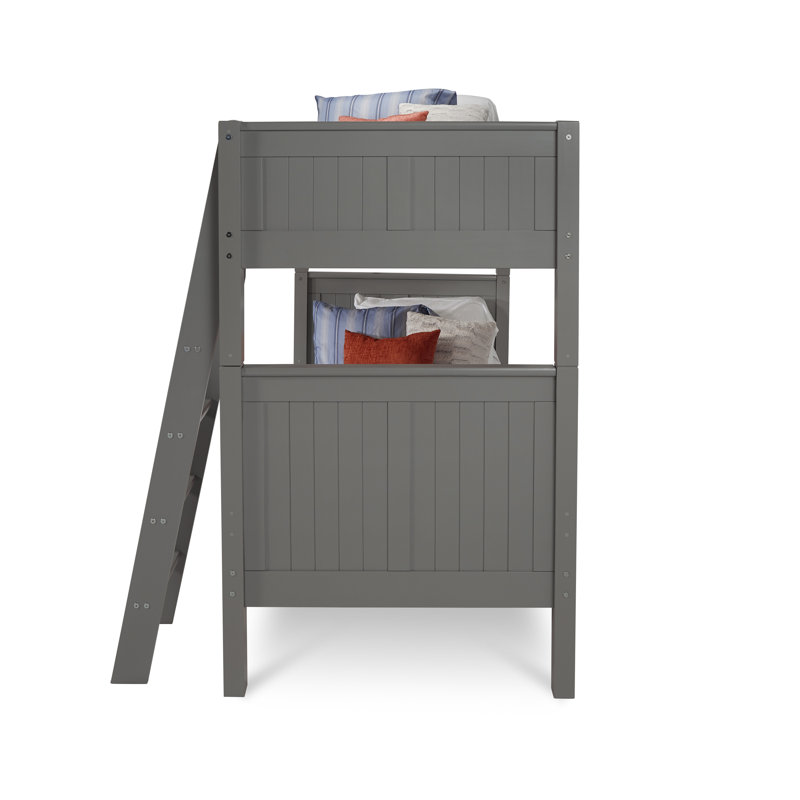 Lit superposé simple au-dessus de simple Burkley, Gris