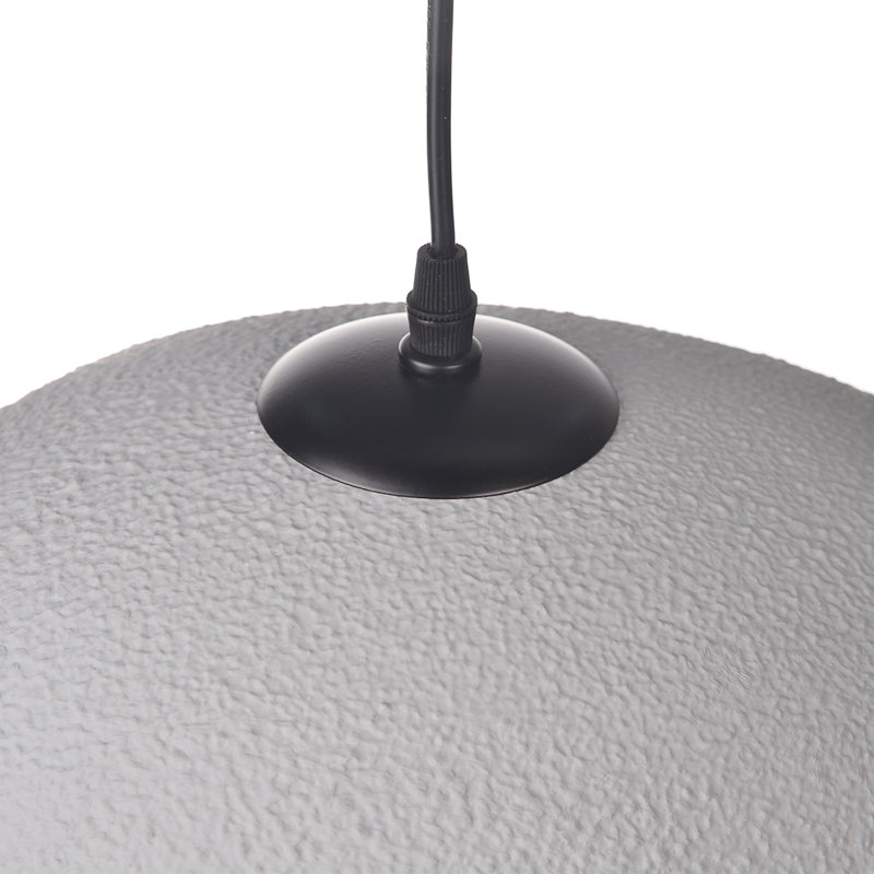 Luminaire suspendu simple gris clair Prim 1, H 78 po x l 11,81 po x P 11,81 po
