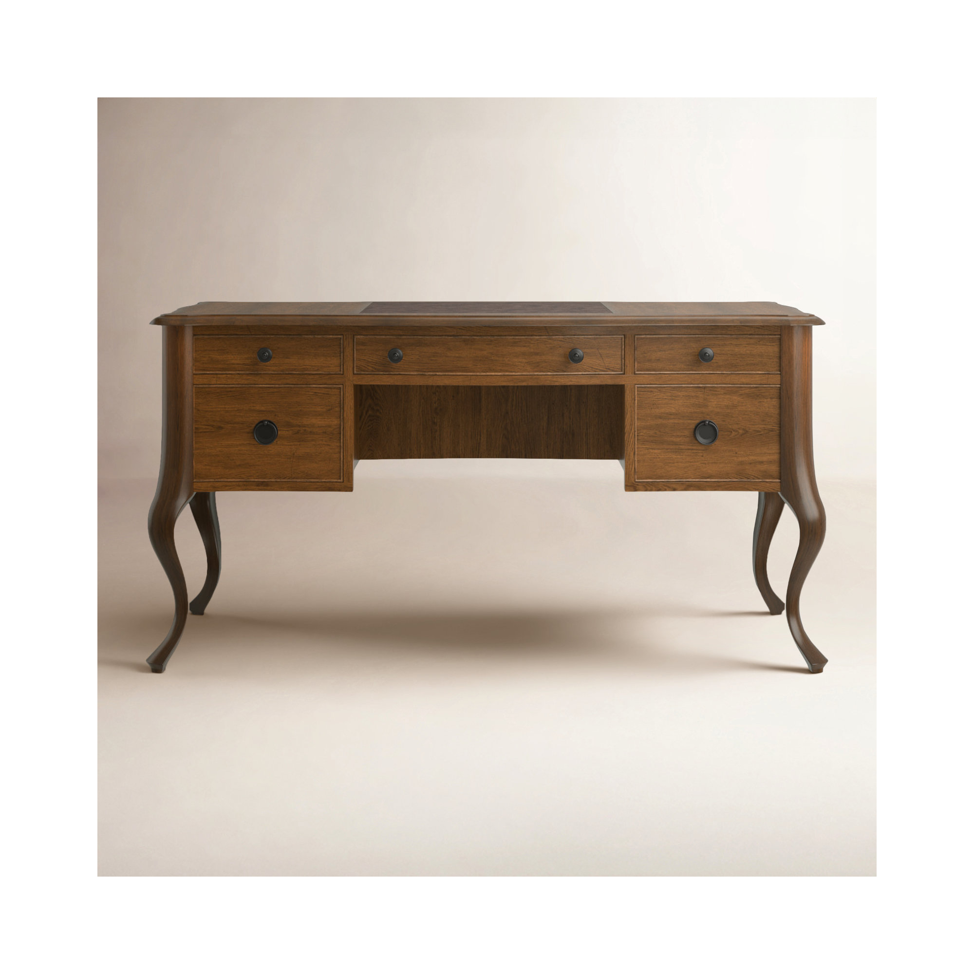 Charlotte Writing Desk, Soft Casual Pecan