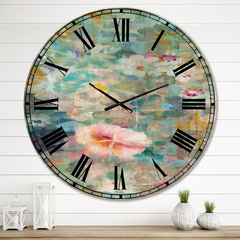 Horloge murale Flower Shower II, Surdimensionné