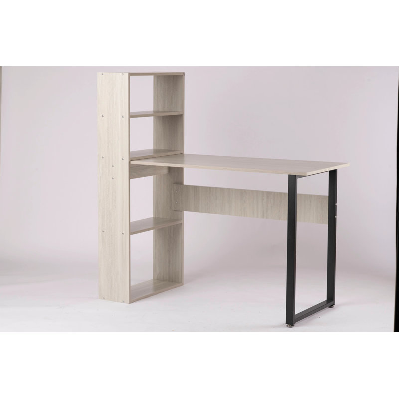 Bureau d'ordinateur avec armoire de rangement latérale