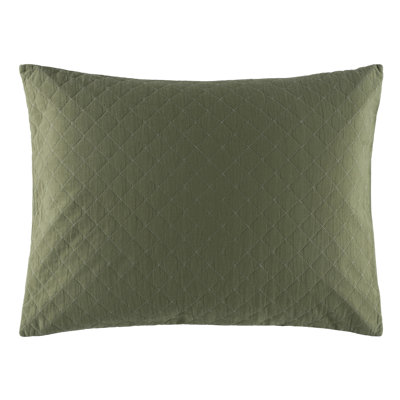 Taie décorative matelassée Amity Olive