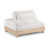 Tissu chenille crème