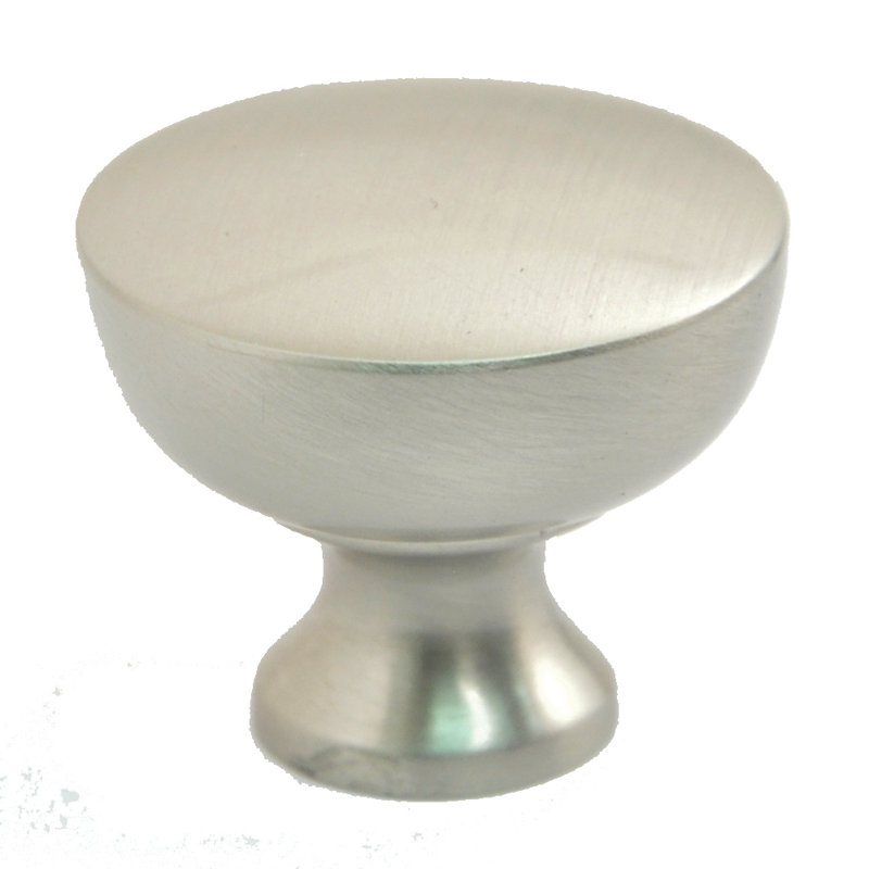 1 3/8" Diameter Mushroom Knob, Satin Nickel