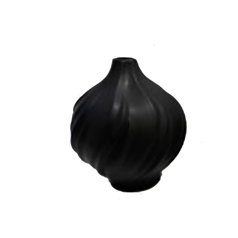 Vase en céramique noir mat