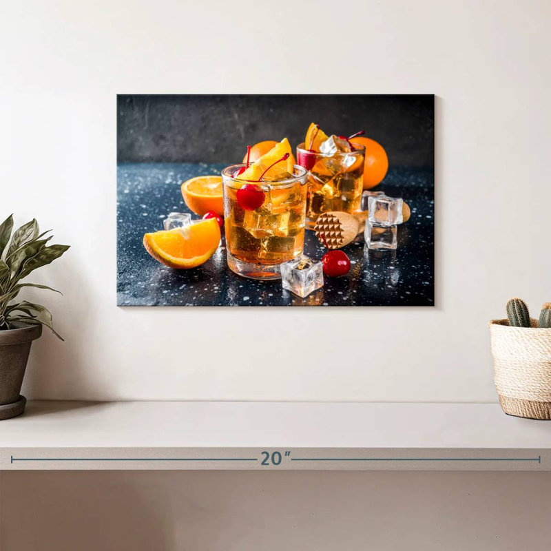 Yarlin Orange Cherry Whiskey, 8" H x 12" W