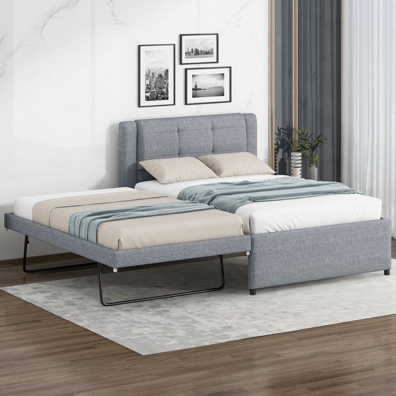 Plateforme d'ameublement simple avec couchette Kirkham, Gris