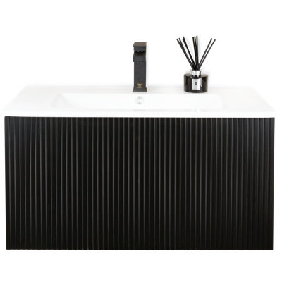 Aleemah 24'' Single Bathroom Vanity with Ceramic Top