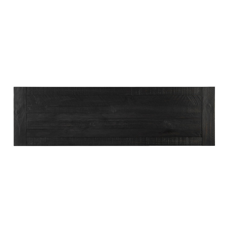 Caberfae 55'' Solid Wood Console Table, Black Stain