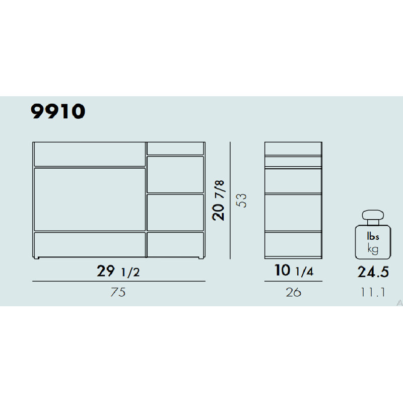 Sound-Rack Cabinet, Amber