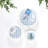 Blue Oval Memory Board Wall Decor Of 3, Solid Wood Framed, Modern Design For Living Room Beautification Styling Three Boards Decor, Shape With Frame, Setup Enhancement-480367644