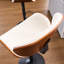 Tabouret de bar pivotant H 24 po, tabouret de bar en similicuir pour îlot de cuisine, tabouret de comptoir à hauteur réglable avec dossier-111655710
