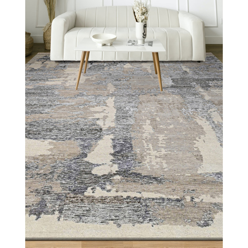 Abstract Indoor Rug, Rectangle 8' x 10'