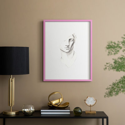 Reproduction encadrée rétro Vintage III - bois massif