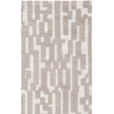 Adolphine Hand Tufted Wool Abstract Rug