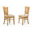 5 Piece Kitchen Table & Chairs Set Includes a Rectangle Dining Room Table with Dropleaf and 4 Linen Fabric Chairs, Oak-468987410-508143452